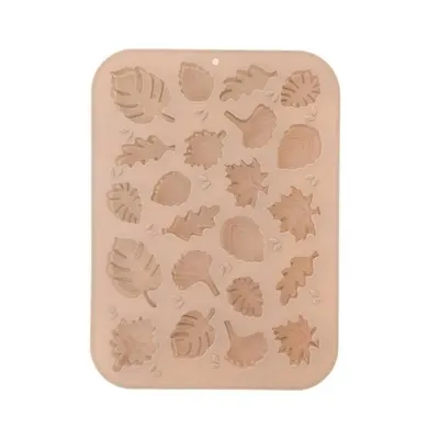 Silikonová forma na čokoládu Listy, 23,3 x 17,5 cm, 22 ks