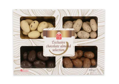 Bonboniéra mandle čokoláda 200 g VÁNOČNÍ