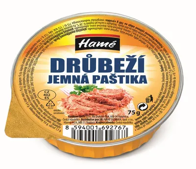 Hamé Jemná drůbeží paštika 75 g
