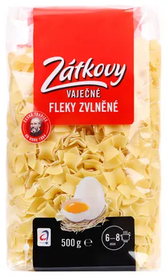 Zátkovy těstoviny Fleky zvlněné vaječné 500 g