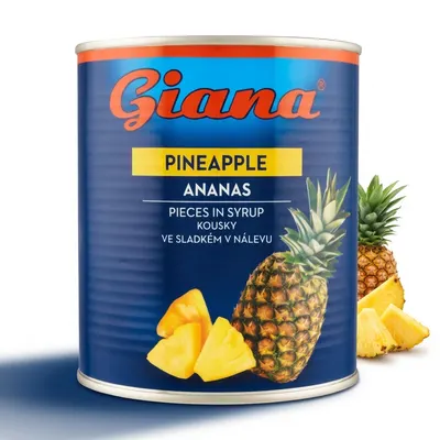 Ananas kousky 850 ml