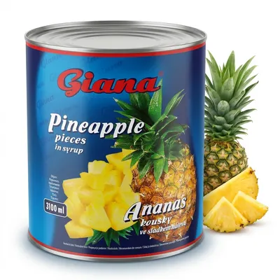 Ananas kousky ve sladkém nálevu 3,1 l