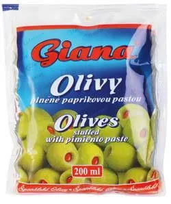 Giana Olivy zelené s paprikou 195 g