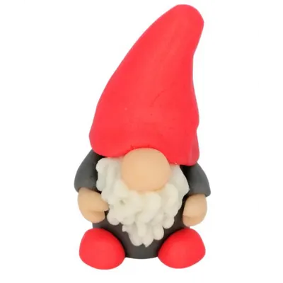 Figurka 3D trpaslík červený, ručně modelovaná, 60 g