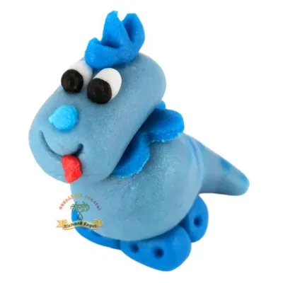 Dinosaurus modrý z cukrové hmoty 30 g