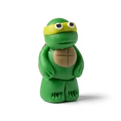 Figurka na dort želva ninja Michelangelo z kokosové hmoty 5 cm