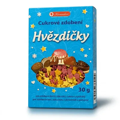 Cukrové zdobení hvězdičky 30 g