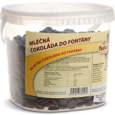 Mléčná čokoláda do fontány 2 kg