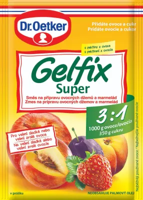 Dr. Oetker Gelfix Super 3:1 Směs na přípravu džemů a marmelád 25 g (KARTON 10 ks)