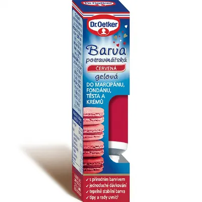 Gelová potravinářská barva červená 10 g