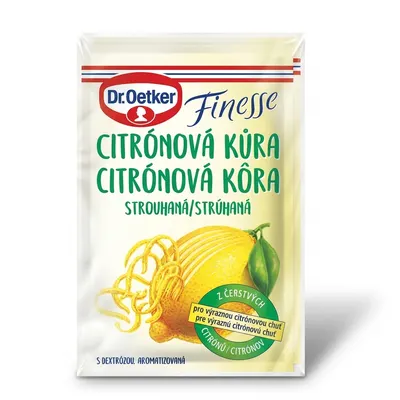 Dr. Oetker Finesse citronová kůra strouhaná 2 x 6 g