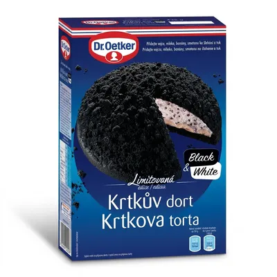 Krtkův dort Black&White v limitované edici 435 g