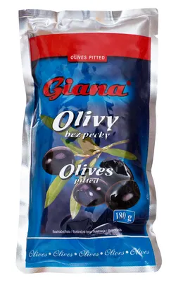 Giana Olivy černé bez pecky 180 g