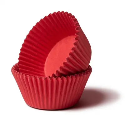 Papírový košíček na muffiny červený 50 ks