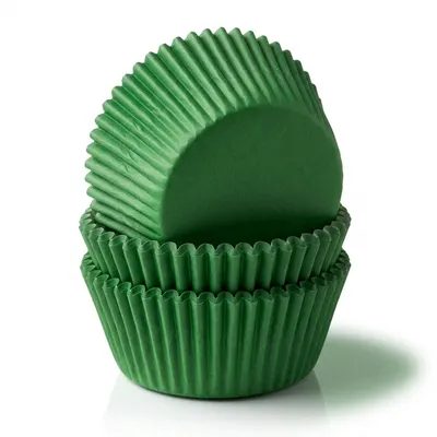 Zelené papírové košíčky na muffiny 50 ks