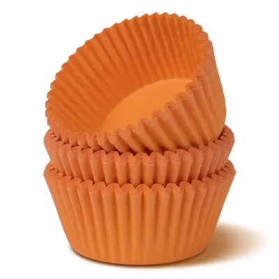 Oranžové košíčky na muffiny 50 ks