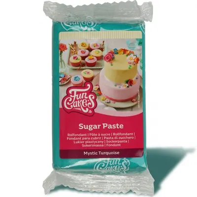 Potahovací hmota tyrkysová FunCakes, 250 g