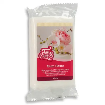 Gum pasta bílá, modelovací hmota na květy a figurky 250 g