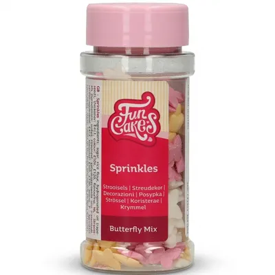 Cukrové zdobení motýlci pastelové barvy 50 g