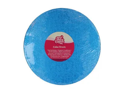 Dortová podložka kulatá modrá 25 cm, výška 12 mm