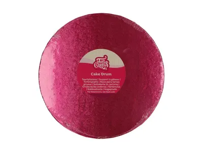 Dortová podložka kulatá tmavě růžová 25 cm, 12 mm