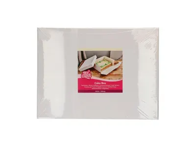 Dortová krabice FunCakes bílá obdélník 40 x 30 x 15 cm