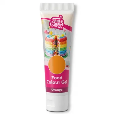 Gelová barva oranžová sytá 30 g FunCakes