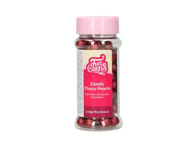 Čokoládové perly velké bordeaux 70 g