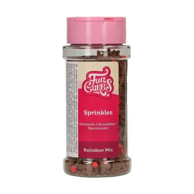 FunCakes cukrové sypání sobí směs, vánoční motiv 55 g
