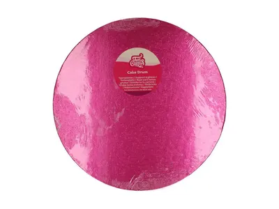 Dortová podložka kulatá tmavě růžová 35,5 cm, 12 mm