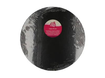 Dortová podložka kulatá černá 35,5 cm, výška 12 mm