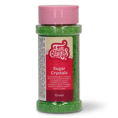 Cukrové krystalky zelené 80 g FunCakes