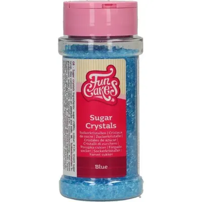 Cukrové krystalky modré, cukrová dekorace 80 g