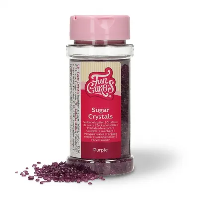 Cukrové krystalky fialové na dort 80g