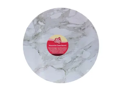 Dortová podložka kulatá mramor 30 cm, výška 5 mm