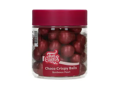 Čokoládové kuličky Choco Crispy Balls vínové, 130 g