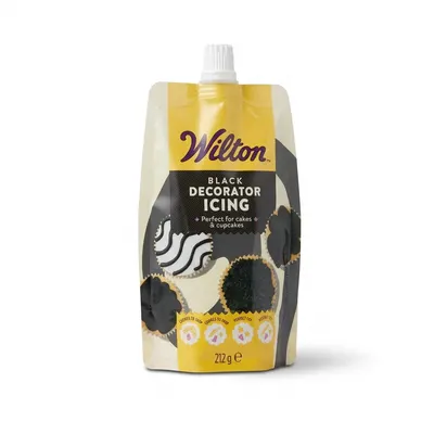 Zdobící poleva na perníčky černá, Decorator Icing 212 g
