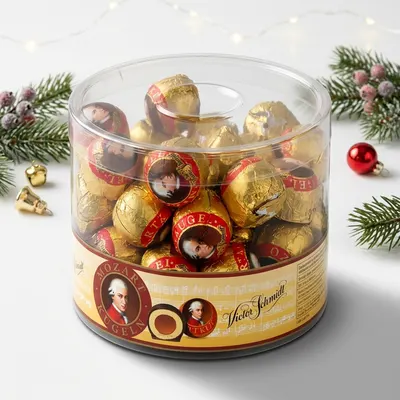 Rakouské Mozartovy koule, dóza - bonboniéra 825 g