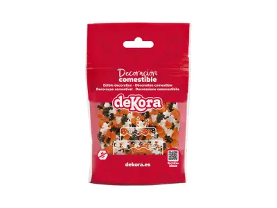 Cukrové sypání Halloween mix, oranžová, černá a bílá, 100 g