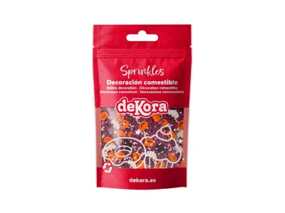 Cukrové sypání Halloween dýně a netopýři, 100 g