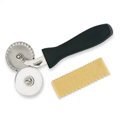 Dvojité krájecí rádélko nerez, hladké a vroubkované, 18 cm