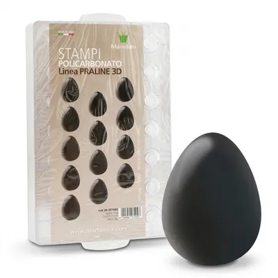 Forma na 3D pralinky vajíčko 8 g, 7x4 dutin, magnetická
