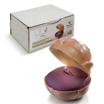 Silikonová 3D forma na čokoládu růžový květ, průměr 7,3 cm