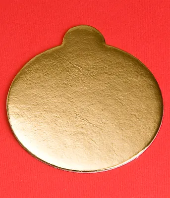 Papírová podložka pod minidezert zlatá kulatá 8 cm, 200 ks