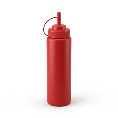 Dávkovač Biberon červený z polyetylénu 350 ml