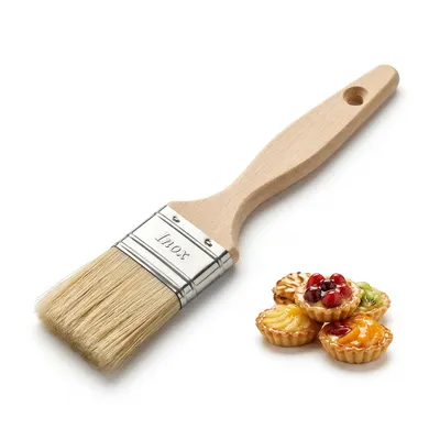 Cukrářský štětec plochý se světlými štětinami, šířka 3 cm