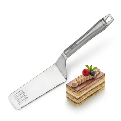 Lopatka obdélníková nerezová děrovaná 28 cm