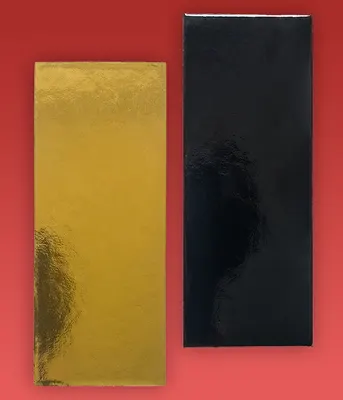 Podložka zlato-černá na minidezert 13x4 cm, 100 ks