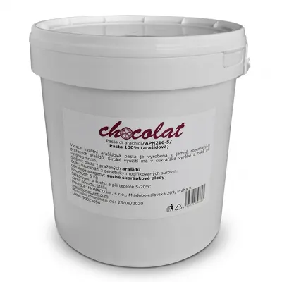 Arašídová pasta 100% hladká 5 kg