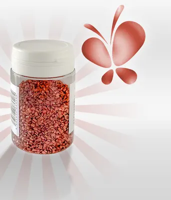Cukrové krystalky rubínové malé 50 g